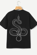 Serpent Noir — Minimal Black Tee