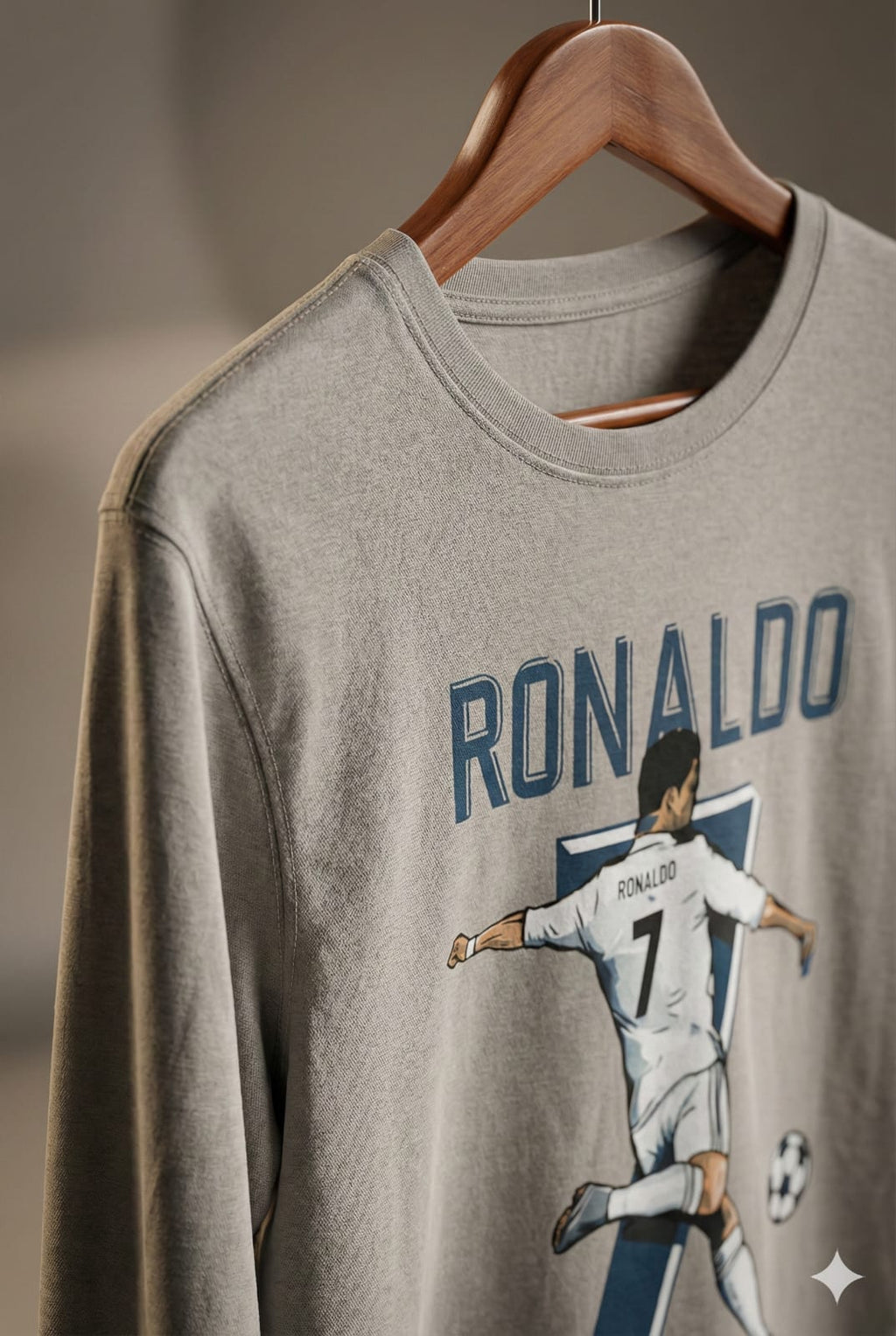 Ronaldo 7 Graphic Long Sleeve T-Shirt – Iconic Football Legend Design